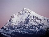 201 Dhaulagiri Just Before Sunrise Dhaulagiri close up in the rose coloured light just before sunrise from Shepherd�s Kharka (3760m) on the way to Annapurna North Base Camp.